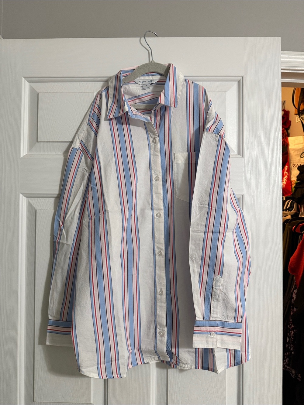 Oversized Button-Down Boyfriend Shirt